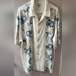 Original Island Sport Floral Button-Up Shirt. 100% Rayon. Sz L
